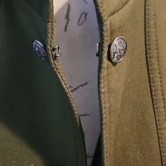 New TALBOTS JACKET...size 16.....army green. - Picture 4 of 9